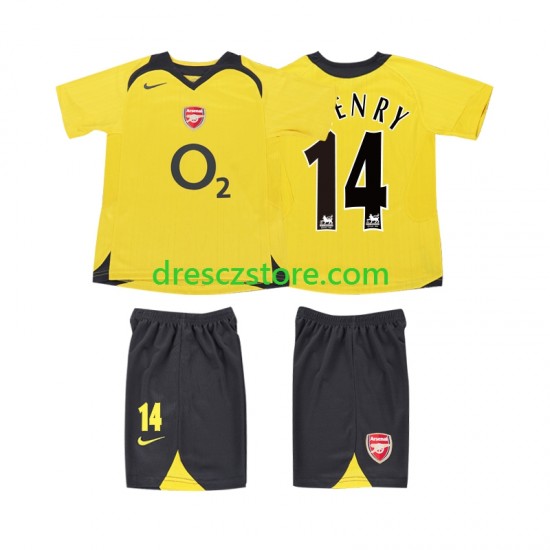 Arsenal Thierry Henry 14 2005 Retro Venkovní Dres 2006 Krátký rukáv Děti Fotbalové Dresy