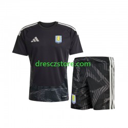 Aston Villa Brankářské Venkovní Dres 2026-2027 Krátký rukáv Děti Fotbalové Dresy