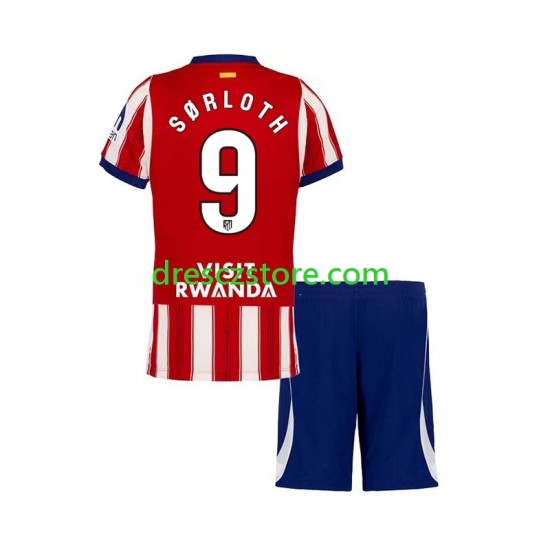 Atlético Madrid Alexander Sorloth 9 Domácí Dres 2026-2027 Krátký rukáv Děti Fotbalové Dresy