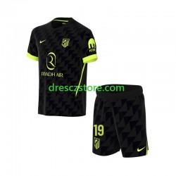 Atlético Madrid Julian Alvarez 19 Venkovní Dres 2026-2027 Krátký rukáv Děti Fotbalové Dresy