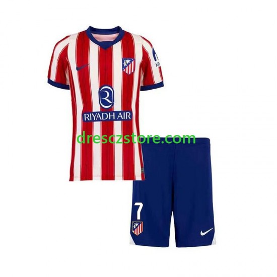 Atlético Madrid Lee Kang-in 7 Domácí Dres 2026-2027 Krátký rukáv Děti Fotbalové Dresy