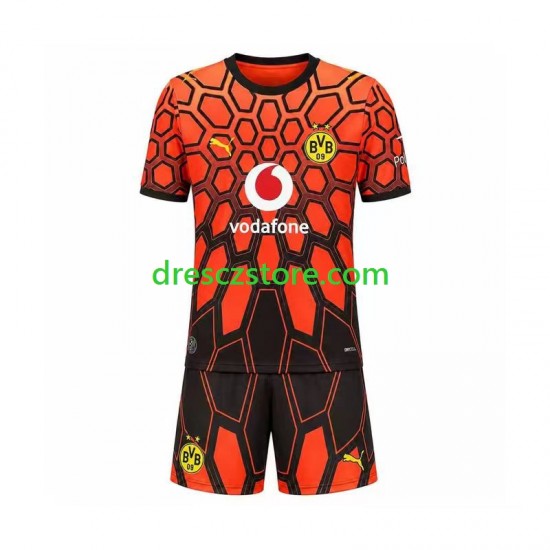 Borussia Dortmund Brankářské Domácí Dres 2026-2027 Krátký rukáv Děti Fotbalové Dresy