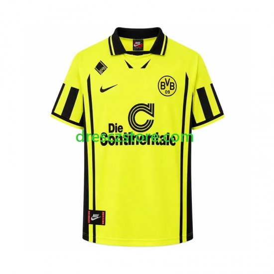 Borussia Dortmund 1996 Retro Domácí Dres Krátký rukáv Muže Fotbalové Dresy