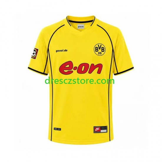 Borussia Dortmund Retro Domácí Dres 2002 Krátký rukáv Muže Fotbalové Dresy