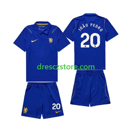 Chlesea Joao Pedro 20 Domácí Dres 2026-2027 Krátký rukáv Děti Fotbalové Dresy