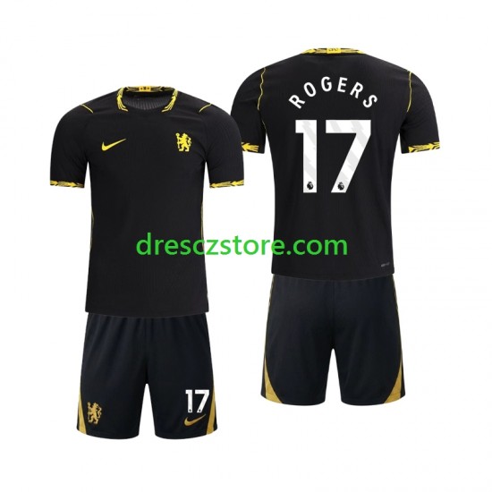 Chlesea Morgan Rogers 17 Venkovní Dres 2026-2027 Krátký rukáv Děti Fotbalové Dresy