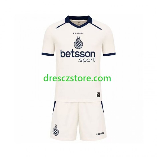 Club Brugge Venkovní Dres 2026-2027 Krátký rukáv Děti Fotbalové Dresy