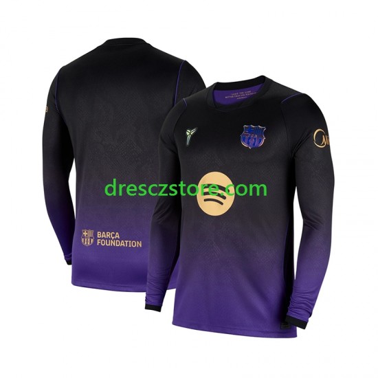 FC Barcelona Venkovní Dres 2026-2027 Dlouhý rukáv Muže Fotbalové Dresy