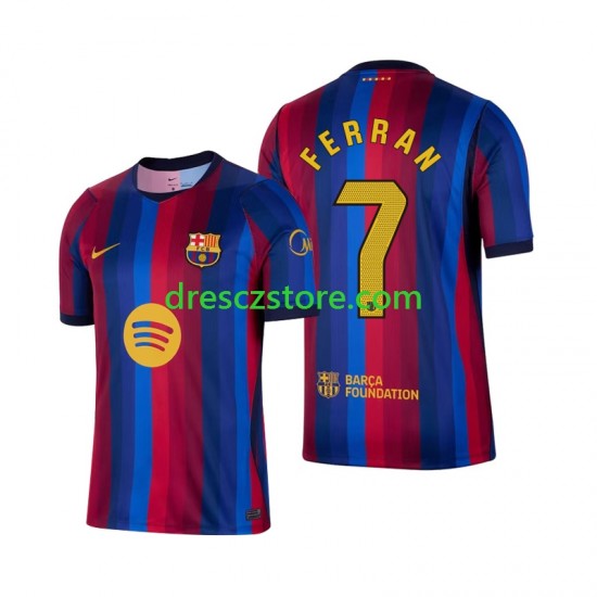 FC Barcelona Ferran Torres 7 Domácí Dres 2026-2027 Krátký rukáv Muže Fotbalové Dresy