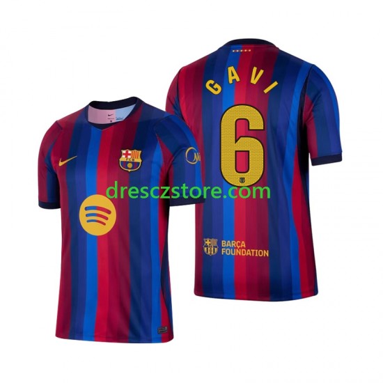 FC Barcelona Gavi 6 Domácí Dres 2026-2027 Krátký rukáv Muže Fotbalové Dresy