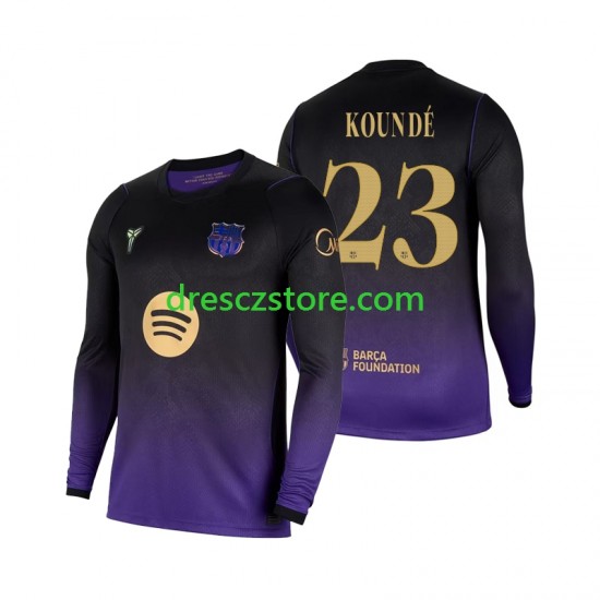 FC Barcelona Jules Kounde 23 Venkovní Dres 2026-2027 Dlouhý rukáv Muže Fotbalové Dresy