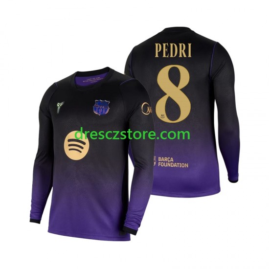 FC Barcelona Pedri 8 Venkovní Dres 2026-2027 Dlouhý rukáv Muže Fotbalové Dresy