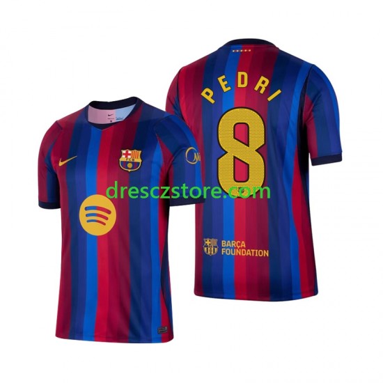 FC Barcelona Pedri 8 Domácí Dres 2026-2027 Krátký rukáv Muže Fotbalové Dresy