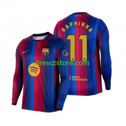 FC Barcelona Raphinha 11 Domácí Dres 2026-2027 Dlouhý rukáv Muže Fotbalové Dresy
