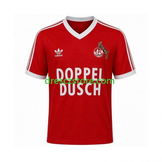 FC Köln 1984 1985 Retro Venkovní Dres Krátký rukáv Muže Fotbalové Dresy