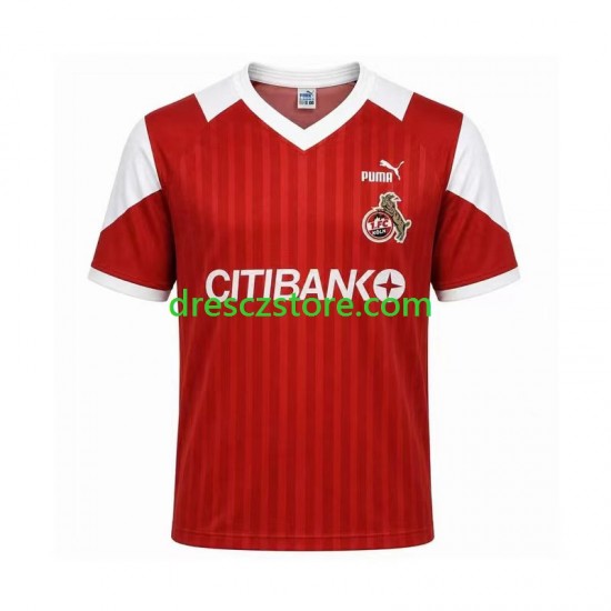 FC Köln 1992 1993 Retro Venkovní Dres Krátký rukáv Muže Fotbalové Dresy