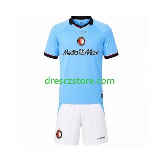 Feyenoord Rotterdam Venkovní Dres 2026-2027 Krátký rukáv Děti Fotbalové Dresy