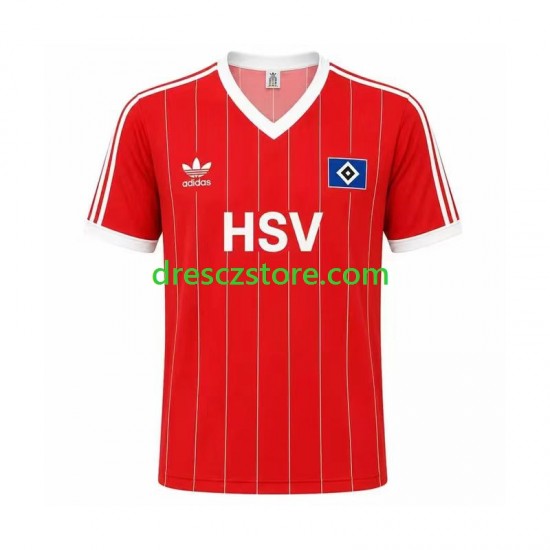 Hamburger SV 1983 Retro Venkovní Dres Krátký rukáv Muže Fotbalové Dresy