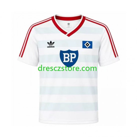 Hamburger SV 1986 Retro Venkovní Dres Krátký rukáv Muže Fotbalové Dresy
