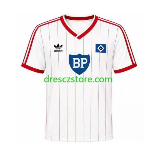 Hamburger SV 1984 Retro Domácí Dres Krátký rukáv Muže Fotbalové Dresy
