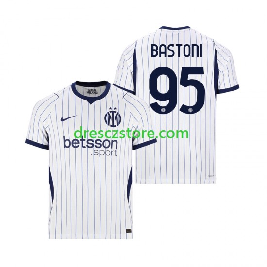 Inter Milán Alessandro Bastoni 95 Venkovní Dres 2026-2027 Krátký rukáv Muže Fotbalové Dresy