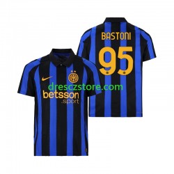 Inter Milán Alessandro Bastoni 95 Domácí Dres 2026-2027 Krátký rukáv Muže Fotbalové Dresy