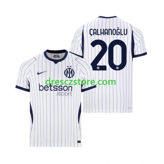 Inter Milán Hakan Calhanoglu 20 Venkovní Dres 2026-2027 Krátký rukáv Muže Fotbalové Dresy