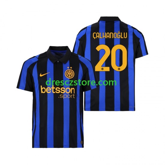 Inter Milán Hakan Calhanoglu 20 Domácí Dres 2026-2027 Krátký rukáv Muže Fotbalové Dresy