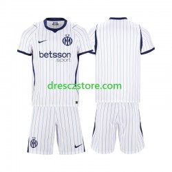 Inter Milán Venkovní Dres 2026-2027 Krátký rukáv Děti Fotbalové Dresy