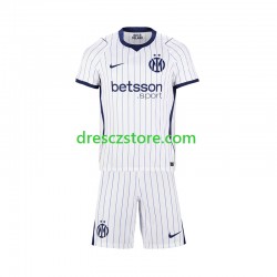 Inter Milán Venkovní Dres 2026-2027 Krátký rukáv Děti Fotbalové Dresy