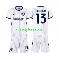 Inter Milán Lautaro Martinez 13 Venkovní Dres 2026-2027 Krátký rukáv Děti Fotbalové Dresy
