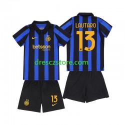 Inter Milán Lautaro Martinez 13 Domácí Dres 2026-2027 Krátký rukáv Děti Fotbalové Dresy
