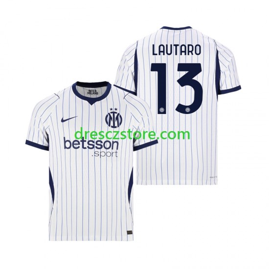 Inter Milán Lautaro Martinez 13 Venkovní Dres 2026-2027 Krátký rukáv Muže Fotbalové Dresy