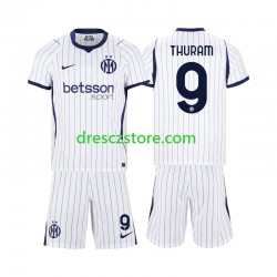 Inter Milán Marcus Thuram 9 Venkovní Dres 2026-2027 Krátký rukáv Děti Fotbalové Dresy