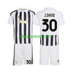 Juventus Jonathan David 30 Domácí Dres 2026-2027 Krátký rukáv Děti Fotbalové Dresy