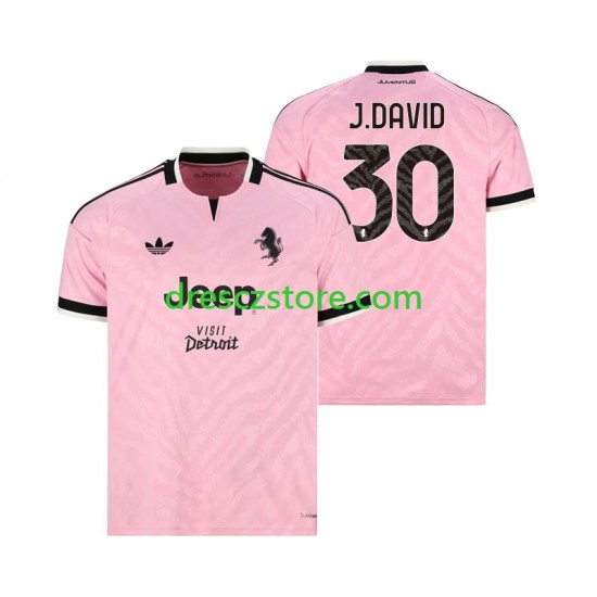Juventus Jonathan David 30 Venkovní Dres 2026-2027 Krátký rukáv Muže Fotbalové Dresy