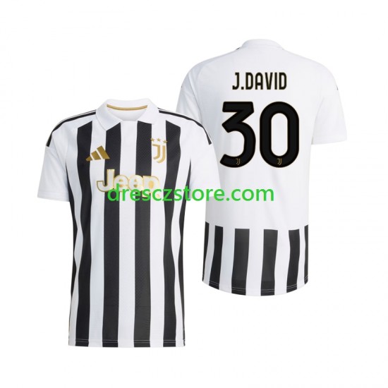Juventus Jonathan David 30 Domácí Dres 2026-2027 Krátký rukáv Muže Fotbalové Dresy