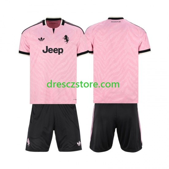 Juventus Venkovní Dres 2026-2027 Krátký rukáv Děti Fotbalové Dresy