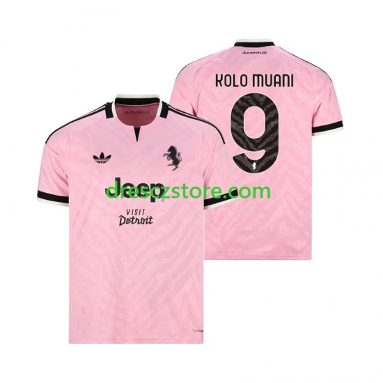 Juventus Randal Kolo Muani 9 Venkovní Dres 2026-2027 Krátký rukáv Muže Fotbalové Dresy