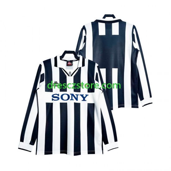Juventus 1997 Retro Domácí Dres Dlouhý rukáv Muže Fotbalové Dresy