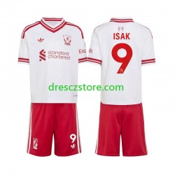 Liverpool Alexander Isak 9 Venkovní Dres 2026-2027 Krátký rukáv Děti Fotbalové Dresy
