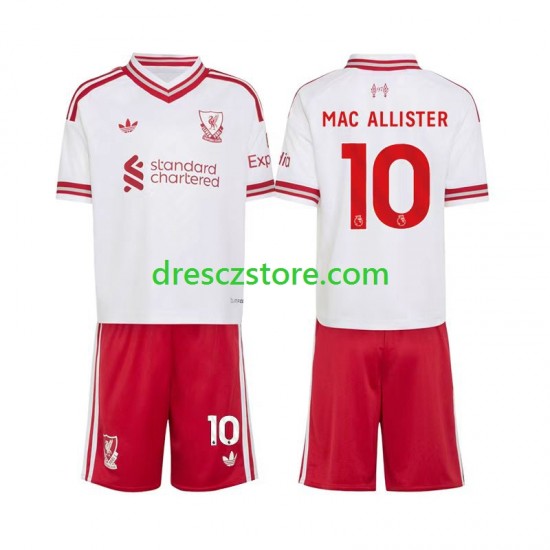 Liverpool Alexis Mac Allister 10 Venkovní Dres 2026-2027 Krátký rukáv Děti Fotbalové Dresy
