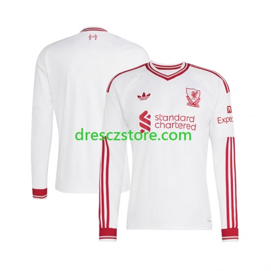 Liverpool Venkovní Dres 2026-2027 Dlouhý rukáv Muže Fotbalové Dresy