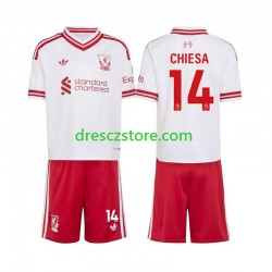 Liverpool Federico Chiesa 14 Venkovní Dres 2026-2027 Krátký rukáv Děti Fotbalové Dresy