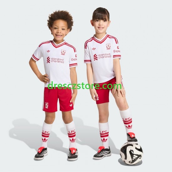 Liverpool Venkovní Dres 2026-2027 Krátký rukáv Děti Fotbalové Dresy