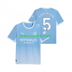 Manchester City Elliot Anderson 5 Domácí Dres 2026-2027 Krátký rukáv Muže Fotbalové Dresy