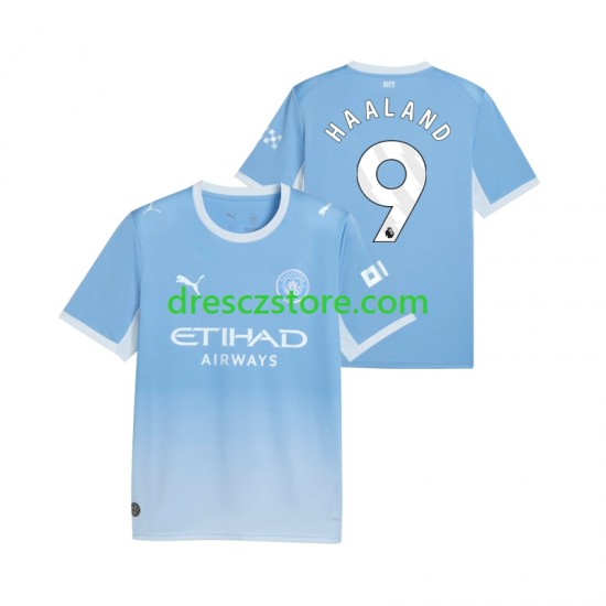 Manchester City Erling Haaland 9 Domácí Dres 2026-2027 Krátký rukáv Muže Fotbalové Dresy