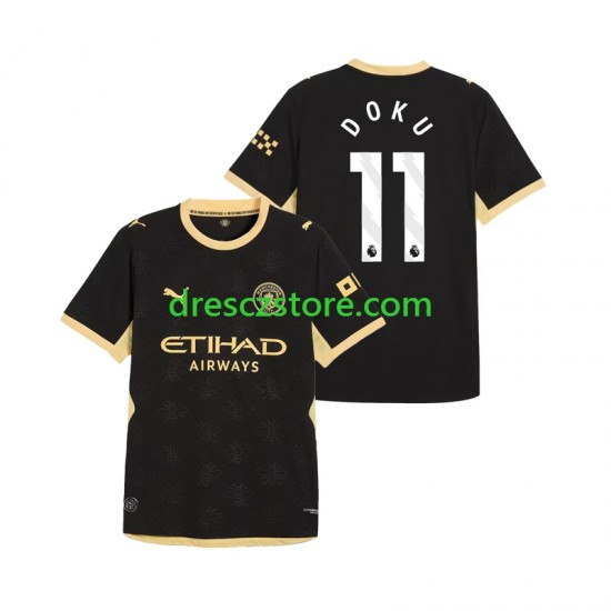 Manchester City Jeremy Doku 11 Venkovní Dres 2026-2027 Krátký rukáv Muže Fotbalové Dresy
