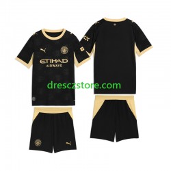 Manchester City Venkovní Dres 2026-2027 Krátký rukáv Děti Fotbalové Dresy