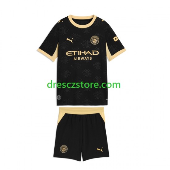 Manchester City Venkovní Dres 2026-2027 Krátký rukáv Děti Fotbalové Dresy